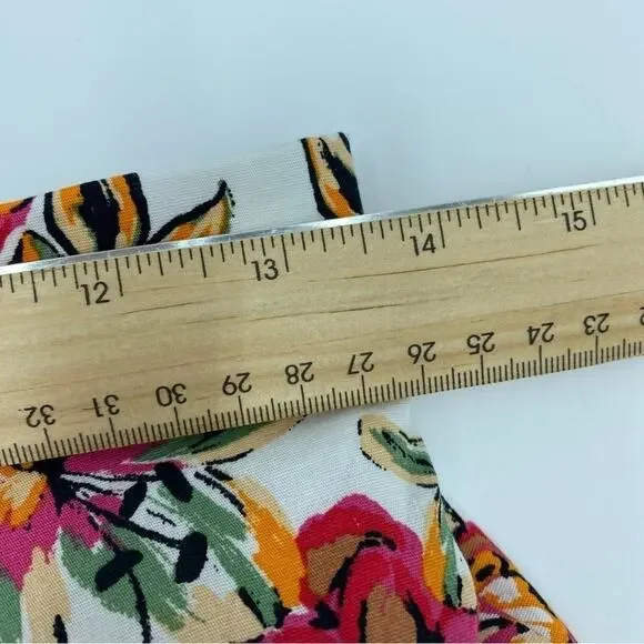 RACHEL ROY Women’s Skirt Medium Floral Print Tiered Maxi Lined Pull On - Picture 3 of 8